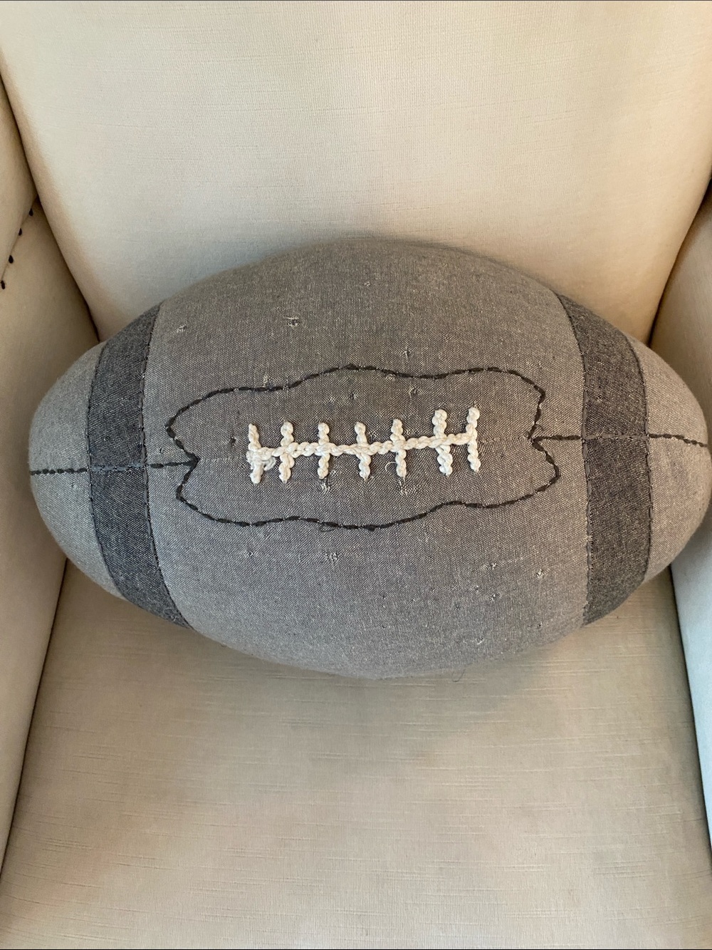 Pillowfort Distressed Vintage Style Football Pillow